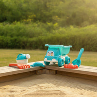 6 Pieces Colorful Sand Toy Set with Dump Truck Easy to Clean Beach Dump Truck Set Safe Watering Can with Sand Toys Sturdy for Toddlers