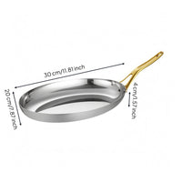 Stainless Steel Serving Plate Raised Edge Oval Serving Plate Reflective Stainless Steel Platter