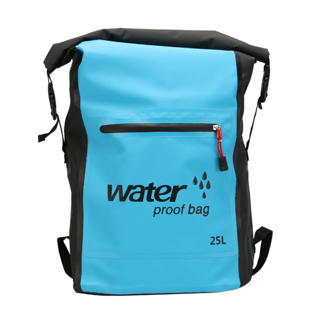 Roll-Top Backpack Wipe-Clean Waterproof Backpack Rolltop Rucksack Lightweight Daypack Heavy-Duty for Hikers, Hiking, Commuting
