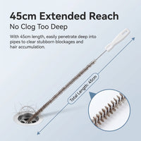 drain unclogger tool, long flexible pipe cleaner, hair remover for sink, kitchen homeowner