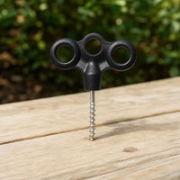 hand-crank anchor screw