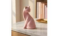 Coral Cat Figurine Matte Finish Home Decor Decoration Small House Decoration for Living Room