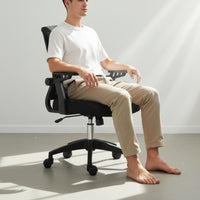 Quiet Casters Ergonomic Mesh Office Chair All-Day Comfort Ergonomic Mesh Chair Heavy-Duty Base Rocking Function for Students, Kids, Study, Conference Room