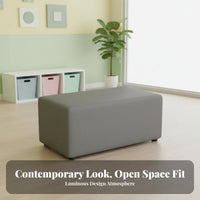 Unrestricted Combination Modular Block Sofa Modern Design Reconfigurable Foam Block Sofa Multiple Color Options Commercial Furniture Solid Wood Frame for Business Clients, Hotel Guests, Office Personnel, Lobby, Reception Area, Waiting Room, Library