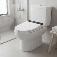 Temperature Control Smart Toilet Seat Sterilization Heated Toilet Seat Winter Warm Comfort Bathroom Fixture Self-Cleaning Nozzle