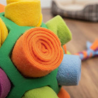 Mental Stimulation Dog Snuffle Ball Boredom Breaker Snuffle Ball Machine Washable Interactive Foraging Toy Long-Lasting for Training