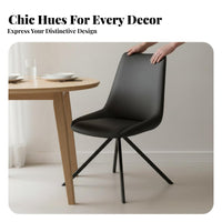 paddinged Seat Upholstered rotate Armchair Modern Design Dining Seating Supportive spine supportrest Household Furniture space-saving for Apartment Dwellers, Interior Designers, Kitchen, Restaurant, Living Room, study corner