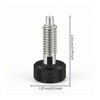 Threaded Quick-Release Pin Knurled Indexing Plunger Compact Spring-Loaded Pin Long-Lasting for Machinery