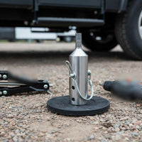 Trailer Jack Drill Adapter Locking Pin Lift Accessory 304 Stainless Steel Vehicle Tool