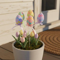 6 Pieces Easter Egg Picks Festive Design Easter Egg Pick Patterned for Crafters