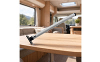 Aluminum Alloy Push-Button Folding Table Leg Foldable Folding Table Leg Black Mounting Bracket Vehicle Furniture Fixed Mount