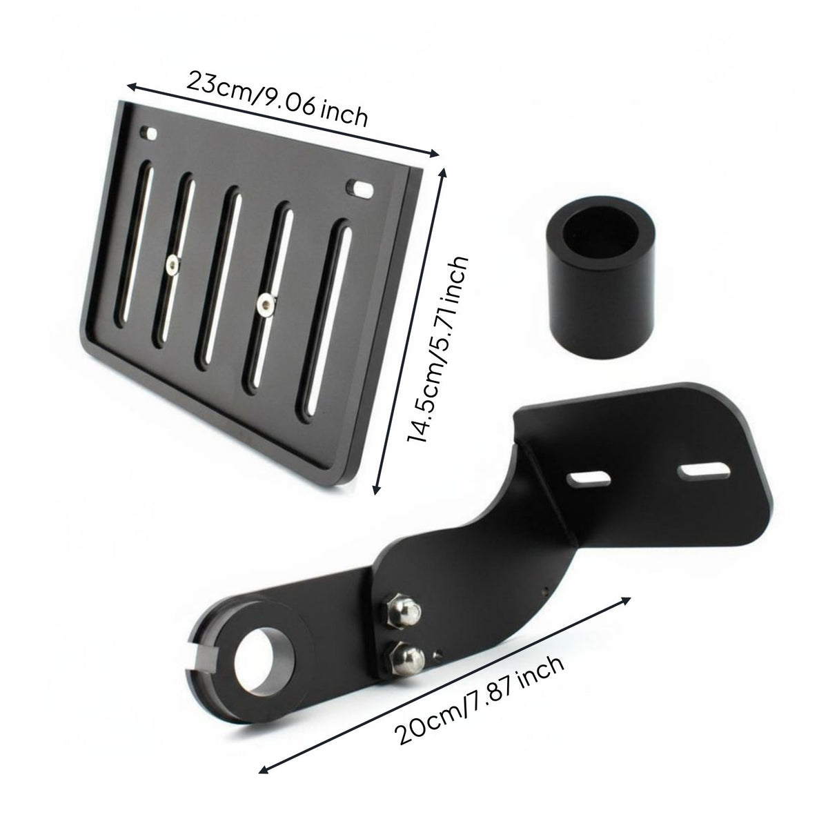 Registration Plate Relocation Kit Motorbike Side Plate Bracket Sturdy Build Vehicle Accessory for Custom   Owners