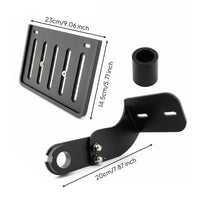 Registration Plate Relocation Kit Motorbike Side Plate Bracket Sturdy Build Vehicle Accessory for Custom   Owners