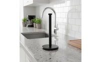 Single-Handed Tear Stainless Steel Kitchen Roll Holder Weighted Base Household Storage Modern Design for Restaurant, Bathroom