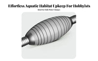 Fish Tank Gravel Cleaner Powerful Suction Aquarium Sand Washer Multi-Functional Manual Aquarium Siphon for Aquatic Pet Owner S, Pet Owners, Home