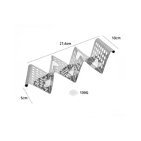 Stainless Steel Taco Stand Perforated Tableware Rust-Resistant