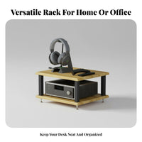Desktop Audio Stand Stable Base Sound Equipment Damping Stand Sturdy Construction Multi-Tier Amplifier Rack for Audiophiles, Studio