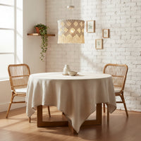 Cotton Rope Lamp Artisanal Pattern Soft Shadows for Cafe