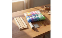 3 in 1 DIY Tapestry Weaving Kit Made of Beechwood Beginner Weaving Loom Kit Natural Wood for Beginners, Crafters, Art Class, School Projects