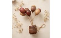 Air-Filled Bouquet Ornament Decorative Wooden Balloon Decoration for Table Display