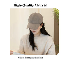 Wool Silk Cap Lightweight and Warm Baseball Cap Comfortable Dad Hat for Adults, Women, Daily Wear, Casual Outings, Outdoor