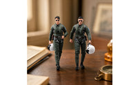 Pilot Model with Helmet Lifelike Miniature Sturdy for Desk