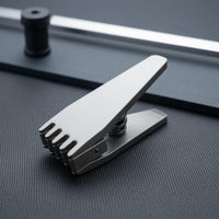 Stringing Machine Clamp Five-Tooth Grip Tennis Stringing Clamp Sports Tool Tapered Jaw Matte Metal Finish