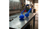 2 Pieces Fuel Funnel Set Blue Plastic Fuel Funnel Cone-Shaped Wide Opening