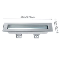 Underwater Light Housing Stainless Steel Recessed Light Housing Easy Installation Long-Lasting for Water Features, Ponds