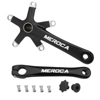 Crankset with Five-Bolt Chainring Mount Unibody Folding Bike Crankset Low-Profile Crank Arms for Cyclists