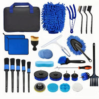 40 Pieces Auto Detailing Kit with Kit with pouchInclusive Car Cleaning Kit