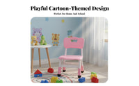 Easy to Clean Adjustable Bow-Back Seat Versatile Use children's Furniture Stable Base Toddler Stool Vibrant Colors for Toddlers, Preschoolers, Kindergarten, Daycare Center, Playroom, Classroom