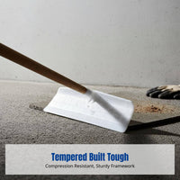 Tempered Rake, Multi-Purpose Farm Tool, Ice Removal, Manure, Comfortable Handle
