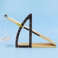Inclined Plane Friction Meter Mechanical Friction Tester with Pulley Analog Apparatus for Students, Schools