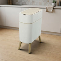 Narrow Smart Sensor Trash Can Elevated Automatic Trash Can with Legs Soft Close Slim Sensor Bin Small for Living Room, Bathroom, Kitchen