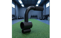 Angled   Attachment Handle with Padded Grips Comfortable  Matte Dark Fitness Attachment for Weightlifters