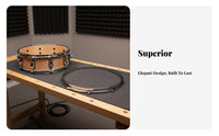 Consistent Tuning 14 Inch 10 Hole Die-Cast Hoop Heavy Duty 14 Inch Aluminum Drum Rim Easy Installation 10 Hole Drum Rim Sturdy for Drummers, Percussionists, Musicians, Music Practice, Live Performance, Band Rehearsal, Studio Recording