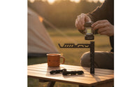 Fold-out Light Stand with Cords Lightweight Camping Light Stand Easy to Carry Hardware Sturdy for Campsite