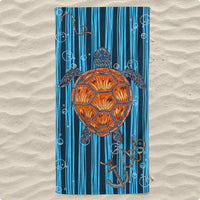 Printed Microfiber Beach Towel Lightweight Rectangular Beach Towel Quick Dry Bath Linen Soft