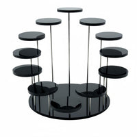 Versatile Use Multi Tier Display Stand Easy Assembly Acrylic Jewelry Holder Collectible Display Riser for Retail Shop