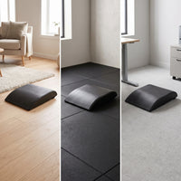 Ab Exercise Mat with Curved Cushion Supportive Ab Mat Abdominal Exercise Pad High-Density Foam Sit-up Helper Long-Lasting