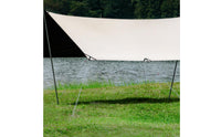 Camping Canopy with Poles Multi-Functional Camping Tarp Easy to Set up Rain Cover for Campers