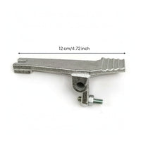 Replacement Foot Pedal Plate Metal Lever Plate with Bolt Hydraulic Control Pedal Lever Non-Slip for Maintenance Technicians