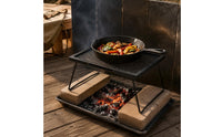 Folding Bbq Table Heat-Resistant Camping Bbq Table Iron Outdoor Furniture for Picnic