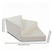 Dog Stairs Sloped Raised Furniture Stairs Removable Cover for Bedside