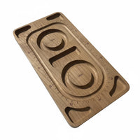 Single-Piece Molding Solid Wood Jewelry Display Natural Material Wooden Bracelet Sizing Tray Polished Surface Bracelet Measurement Tray Multifunctional for Crafters, Photography
