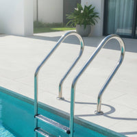 Rust-Resistant Stainless Steel Pool Ladder Stable 2-Step Pool Ladder Sturdy Wobbleunrestricted