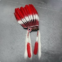 Feather Headdress Costume American Indian Style Headwear Dramatic Headband with Feathers for Cosplayers, Entertainers, Stage Performances, Photography