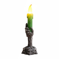 Skeleton Hand Candle Holder Flameless Light Tabletop Ornament Battery Operated