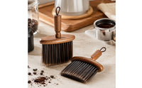 Coffee Cleaning Brush Wooden Handle Coffee Brush Dense Bristles for Baristas, Espresso Station